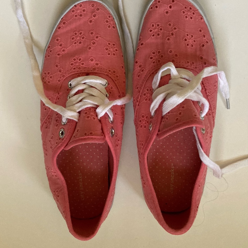 Coral sneakers